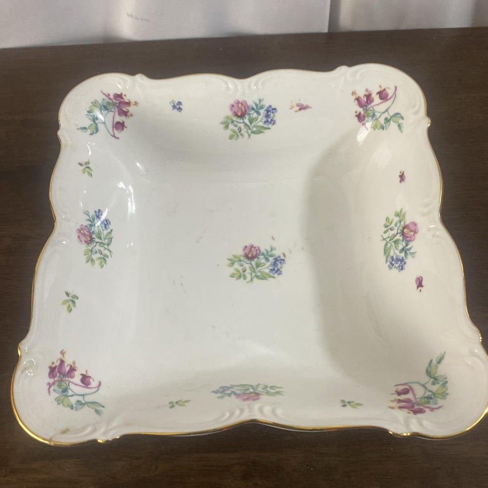 Edelstein Maria Theresia Bavaria Square Vegetable/ Serving ‎ Dish"Florabell"
